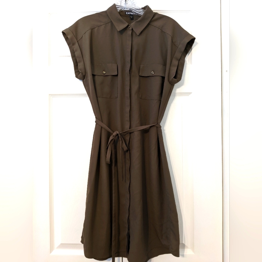Women's Express Dress Dark Green, size small